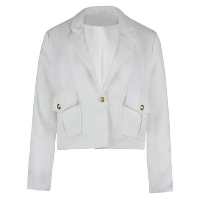 JAIMY Florence tweed blazer white