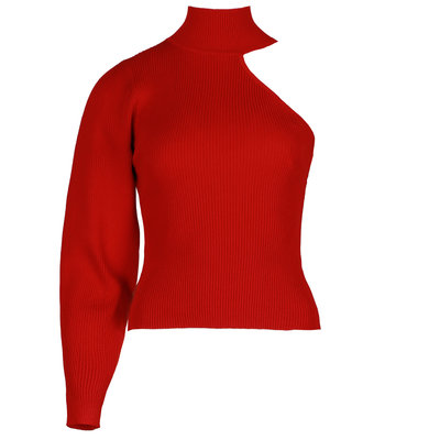 JAIMY Kaia one shoulder top red