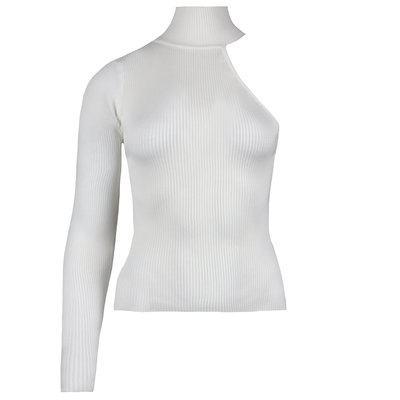 JAIMY One shoulder knitwear top white