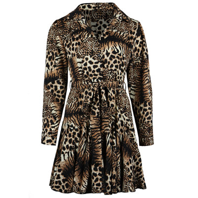 JAIMY Joanna mixed animal print dress
