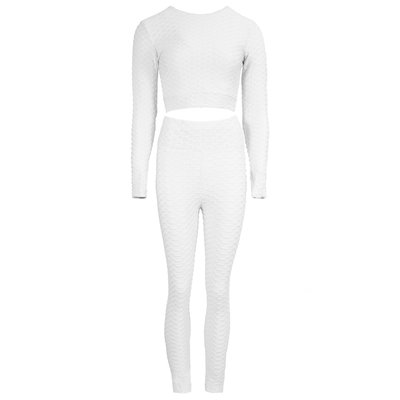 JAIMY Longsleeve 2-piece sport set white