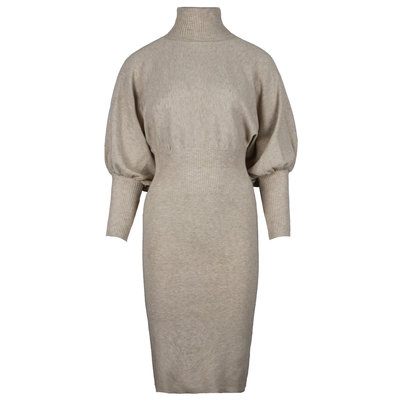 JAIMY Fav knitwear col dress beige