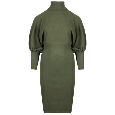 JAIMY Fav knitwear col dress army green