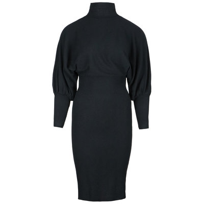 JAIMY Fav knitwear col dress black