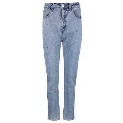 JAIMY Sophie diamond detail mom jeans blue