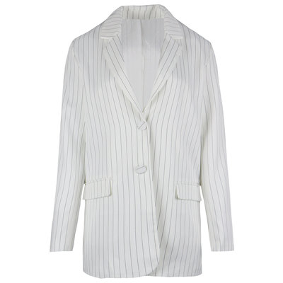 JAIMY Pinstripe blazer white