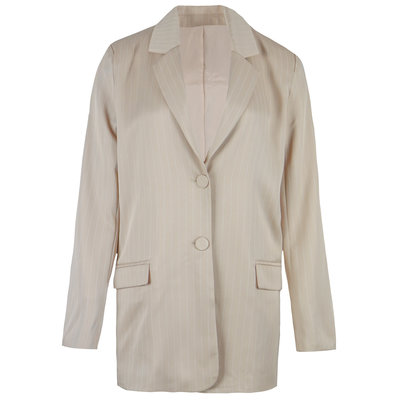 JAIMY Pinstripe blazer beige