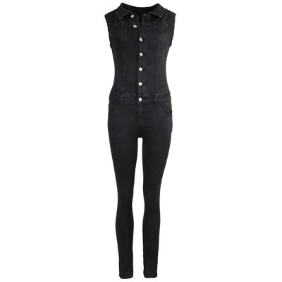 JAIMY Feline denim jumpsuit black