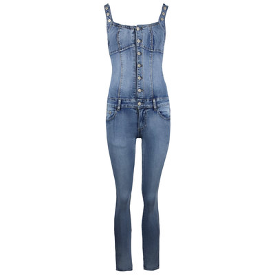 JAIMY Selene open back denim jumpsuit