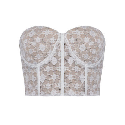 JAIMY Nevaeh lace corset top white