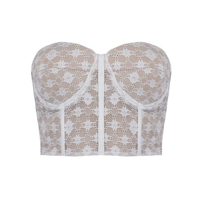 JAIMY Nevaeh lace corset top white