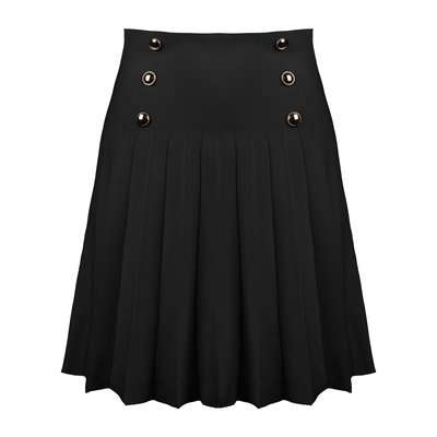 JAIMY Ivanna gold button knitwear skirt black