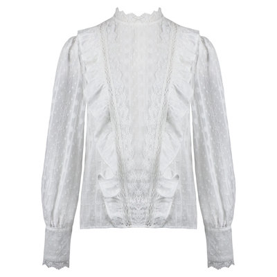 JAIMY Nyomi ruffle blouse white