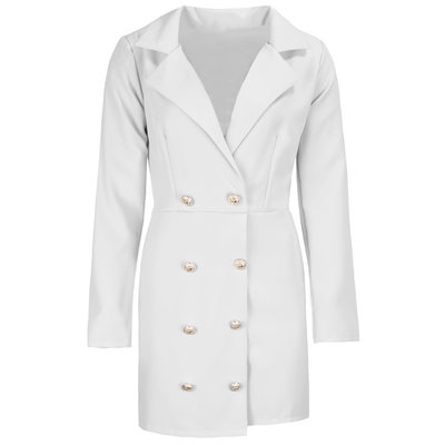 JAIMY Blazer playsuit white