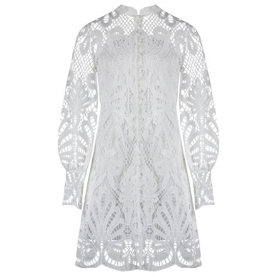 JAIMY Jolie crochet dress white