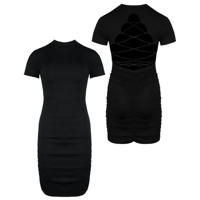 JAIMY Giana lace up back dress