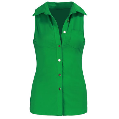 JAIMY Sleeveless travel blouse green