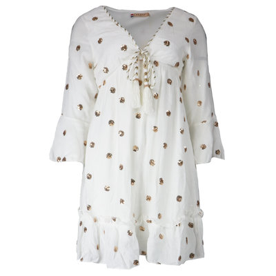 JAIMY Chloe ibiza dot dress white