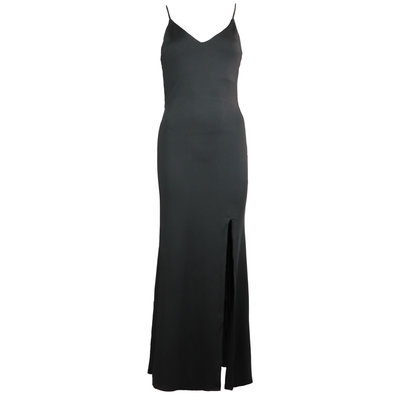 JAIMY Travel split maxi dress black