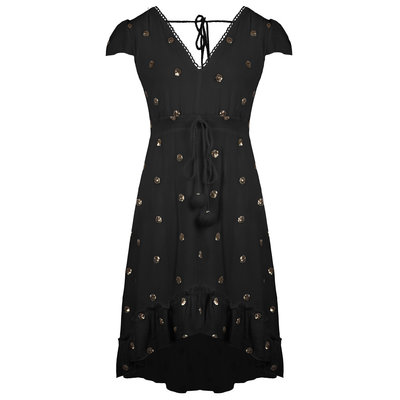 JAIMY Perfect open back dot dress black