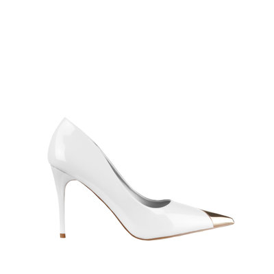 JAIMY Gold detail pump white