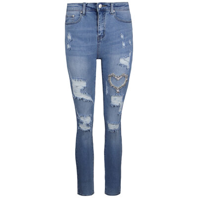 JAIMY Rory diamond detail skinny jeans blue