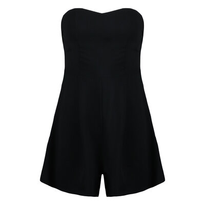JAIMY Knot detail strapless playsuit
