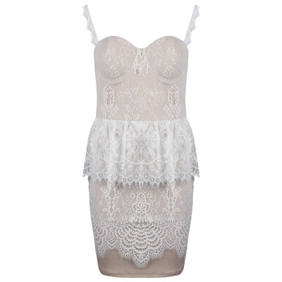 JAIMY Averi lace dress white