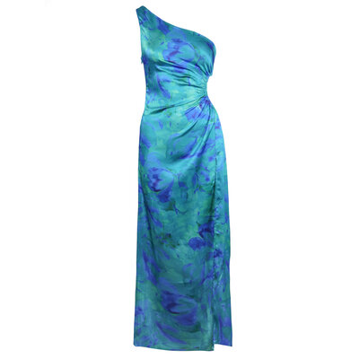 JAIMY Natasha cut out maxi dress aqua