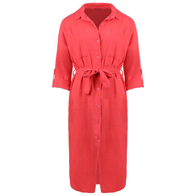 JAIMY Amalia midi dress coral