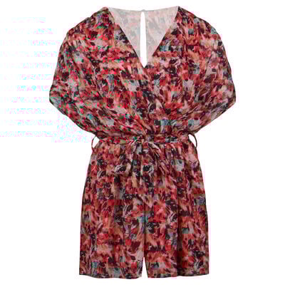 JAIMY Mina printed playsuit pink