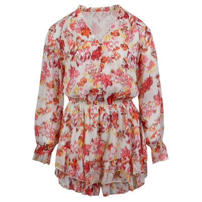 JAIMY Fernanda printed playsuit white