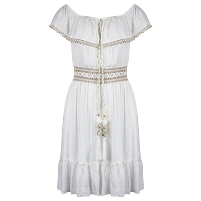 JAIMY Jemma off shoulder dress white