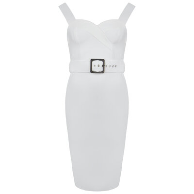 JAIMY Johanna bandage dress white