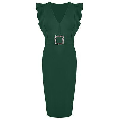 JAIMY Kaydence bandage dress emerald