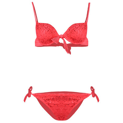 JAIMY Jovie diamond bikini coral