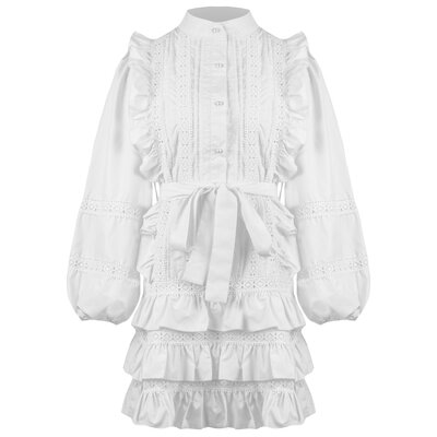 JAIMY Kataleya crochet dress white