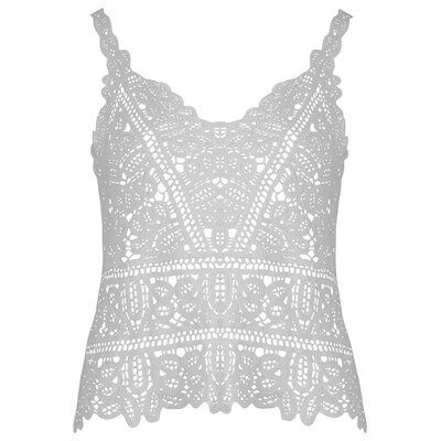 JAIMY Stevie crochet top white