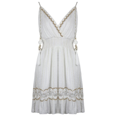 JAIMY Nori crochet dress white