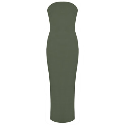 JAIMY Skye strapless maxi dress green