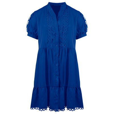JAIMY Sapphire short sleeve dress blue