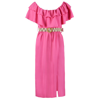 JAIMY Aubrielle belted dress pink
