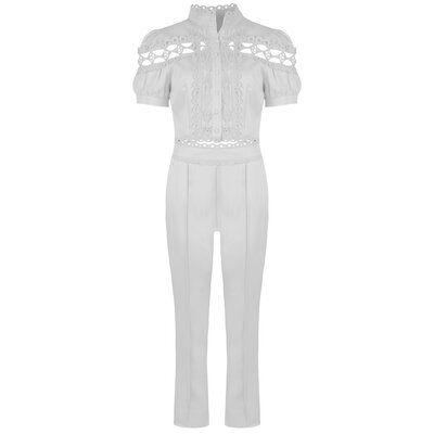 JAIMY Emelia crochet detail set white