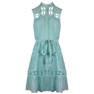 JAIMY Alexa crochet dress mint