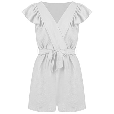 JAIMY Kamari playsuit white