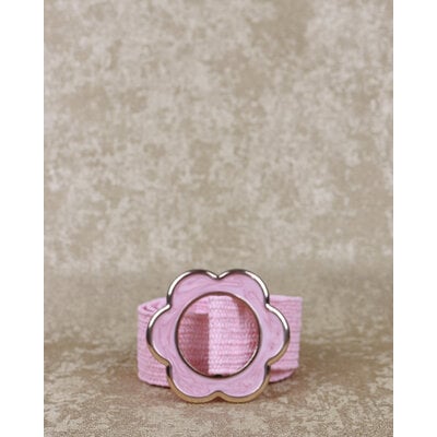 JAIMY Flower buckle belt pink