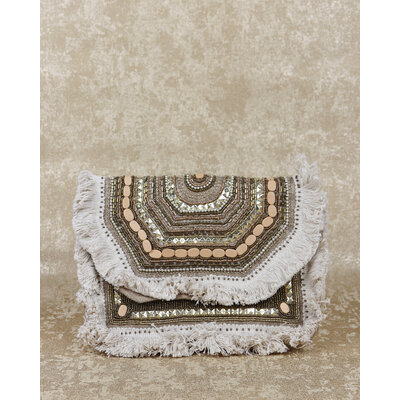 JAIMY Winona beaded bag beige