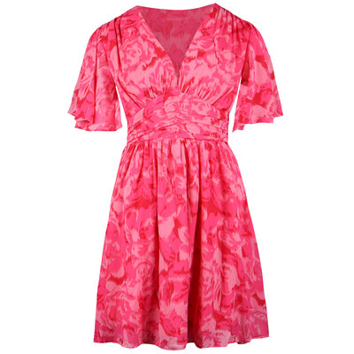 JAIMY Magnolia printed dress pink