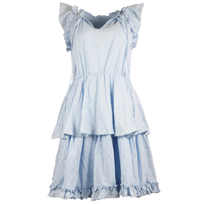JAIMY Ebba ruffle dress light blue