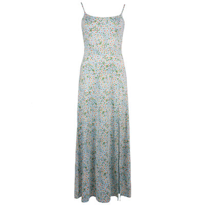 JAIMY Flower print maxi travel dress light blue